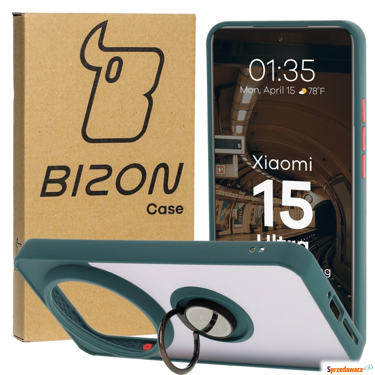 Etui z uchwytem na palec Bizon...
