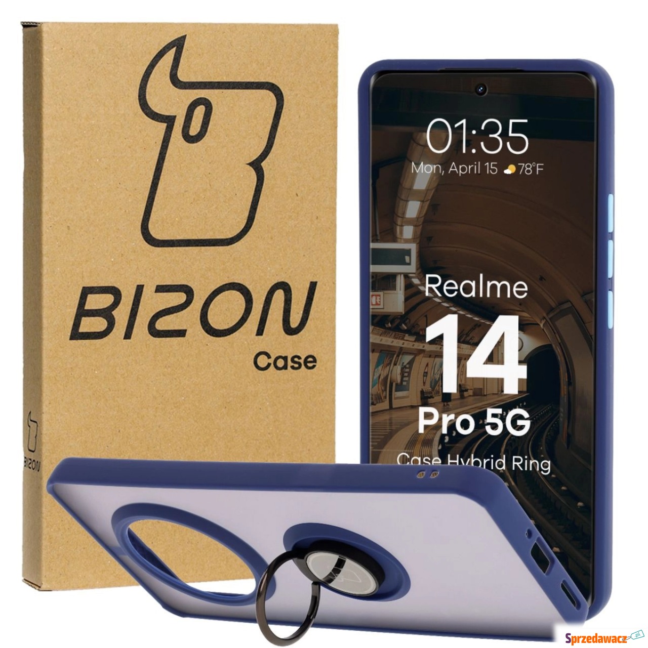Etui z uchwytem na palec Bizon...