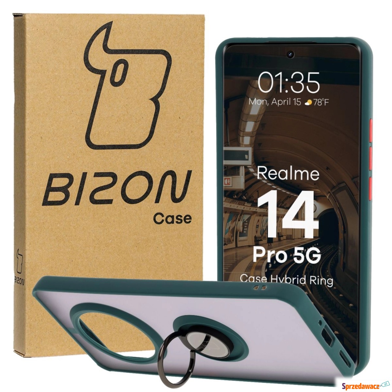 Etui z uchwytem na palec Bizon...