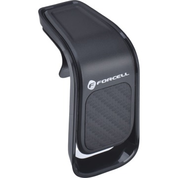 Uchwyt samochodowy na nawiew / okrągłą kratkę, magnetyczny Forcell F-Grip Carbon B060, czarny