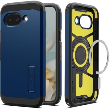 Etui Spigen Tough Armor Mag do MagSafe do Google Pixel 9a, niebieskie