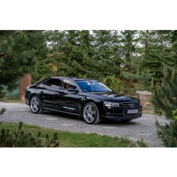 Audi A8 - Long / 4.2 TDI V8 385KM / Salon Niemcy / B&O / Panorama / Bezwypadkowy