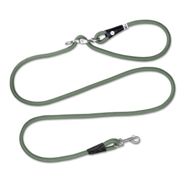 Curli Vario Comfort smycz, zielona - Rozmiar S: dł. 200 cm, Ø 8 mm