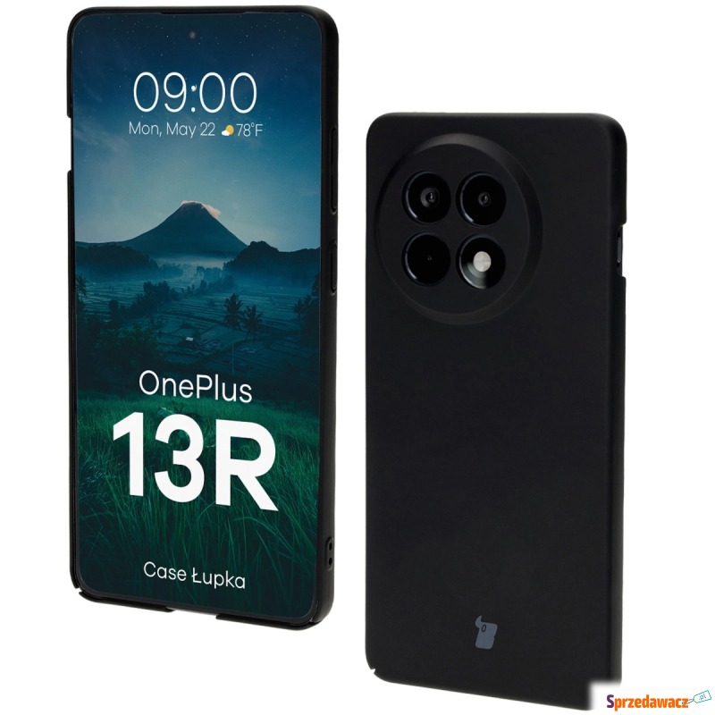 Etui Bizon Case Łupka do OnePlus 13R, czarne - Etui na smartfony - Słupsk