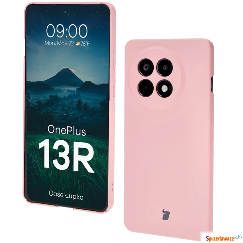 Etui Bizon Case Łupka do OnePlus 13R, różowe - Etui na smartfony - Kalisz