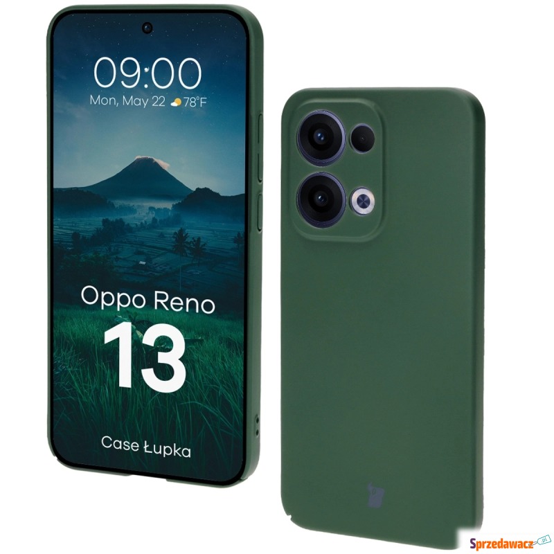 Etui Bizon Case Łupka do Oppo Reno13, zielone - Etui na smartfony - Gryfino