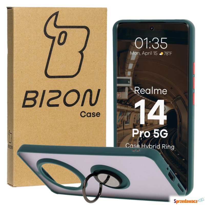 Etui z uchwytem na palec Bizon Case Hybrid Ring... - Etui na smartfony - Dąbrowa Górnicza