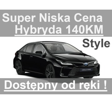 Toyota Corolla - 140KM  Wyprzedaż 2025 Martwe Pole Style super Cena ! Od ręki 1355 zł