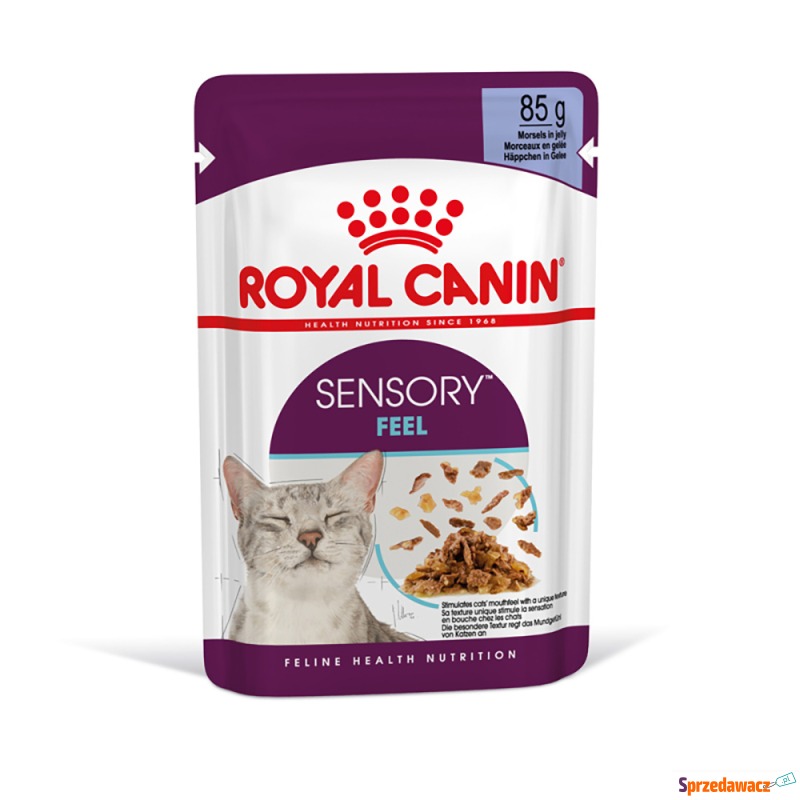 Royal Canin Sensory Feel w galarecie - 48 x 85... - Karmy dla kotów - Czarne