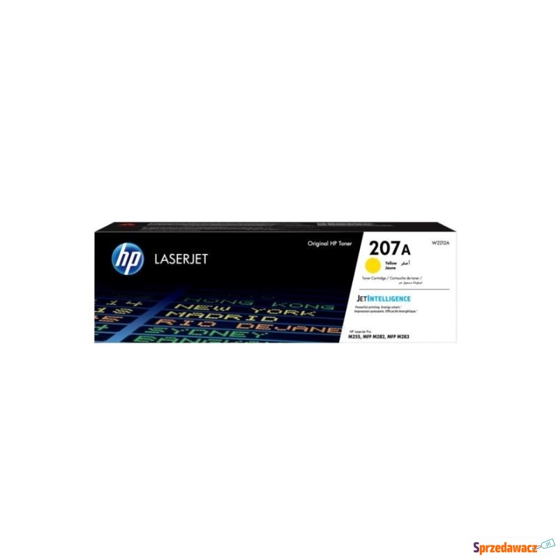 Oryginalny toner HP 207A żółty...