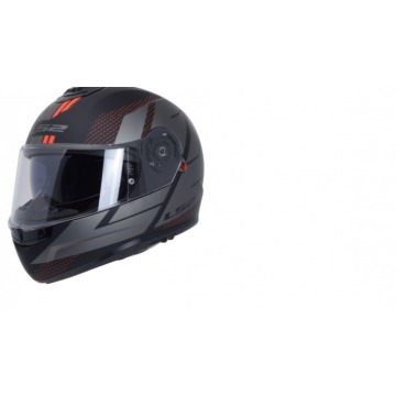 LS2 KASK SZCZĘKOWY FF908 STROBE II CODE BLACK GREY