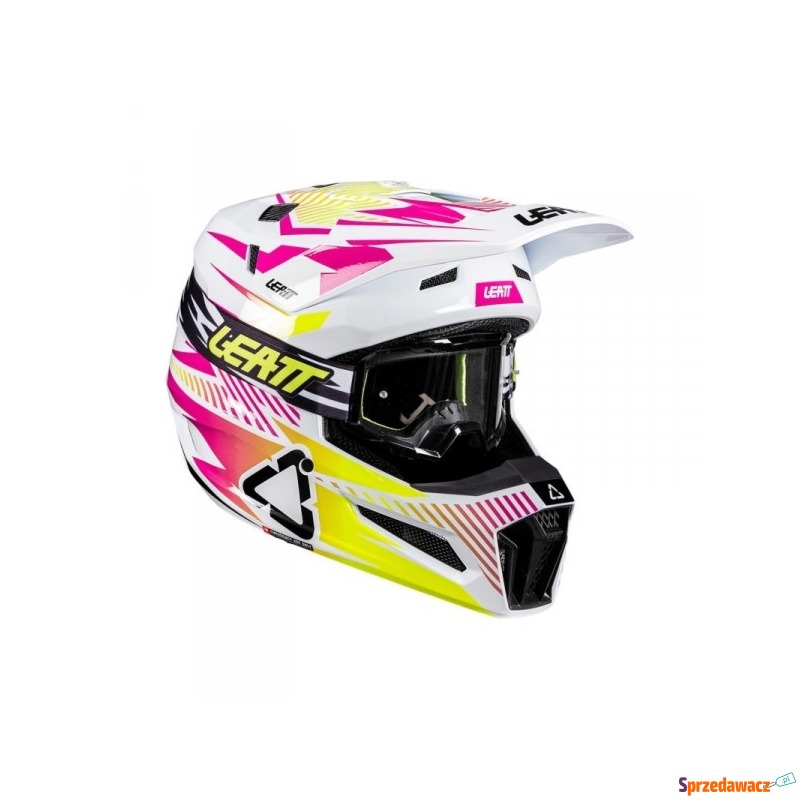 Kask motocyklowy z goglami Leatt...