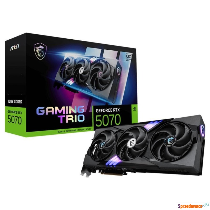 MSI GeForce RTX 5070 GAMING TRIO OC 12GB DLSS... - Karty graficzne - Grudziądz