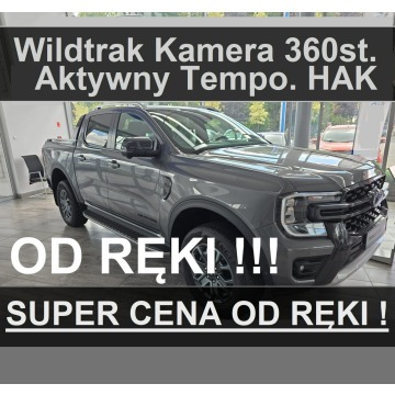 Ford Ranger - Wildtrak 205KM 4x4 Roleta elektr. Kamera 360  Hak 2475 zł Od ręki !