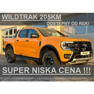 Ford Ranger - Wildtrak 205KM 4x4 Roleta elektr. Kamera 360  Hak 2495 zł Od ręki !