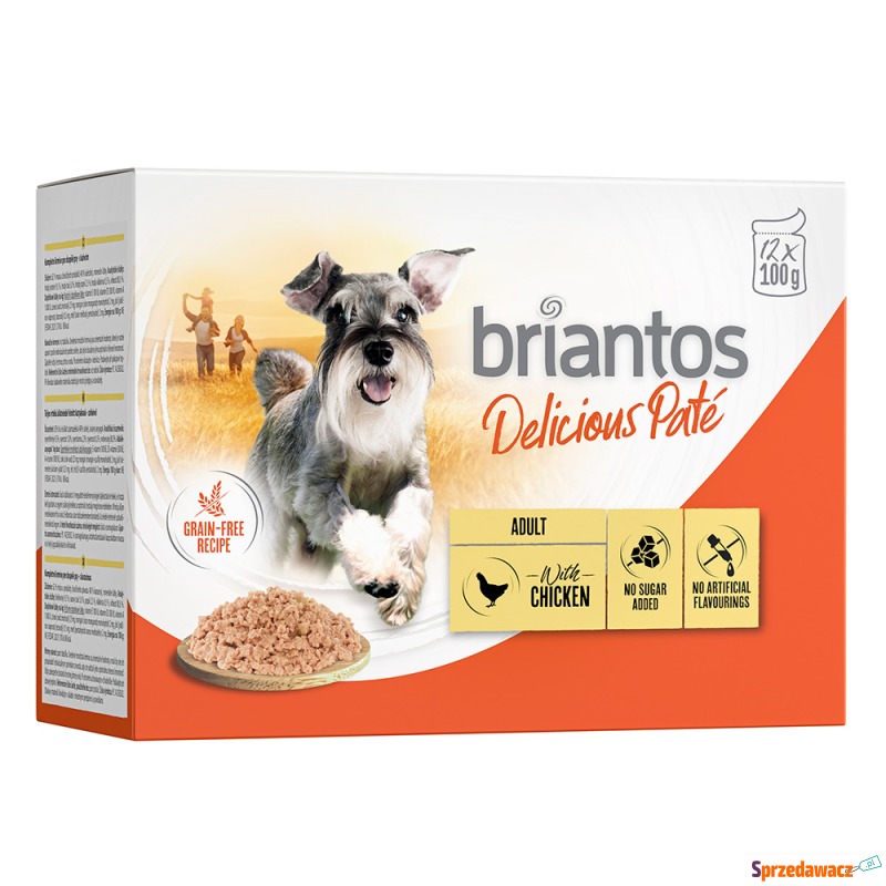 Megapakiet Briantos Delicious Paté, 48 x 100 g... - Karmy dla psów - Mysłowice