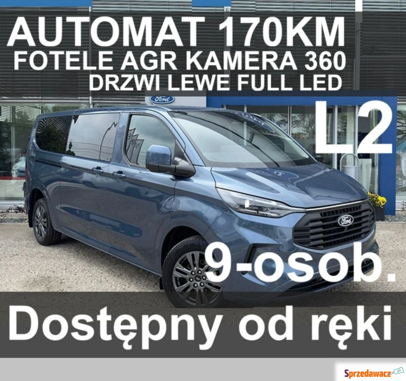 Ford Transit Custom  Minivan/Van 2025,  2.0 diesel, automat - Na sprzedaż za 208 890 zł - Szczecinek