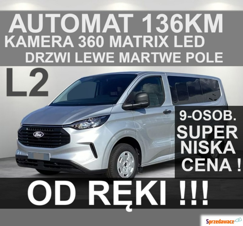 Ford Transit Custom  Minivan/Van 2025,  2.0 diesel, automat - Na sprzedaż za 205 951 zł - Szczecinek