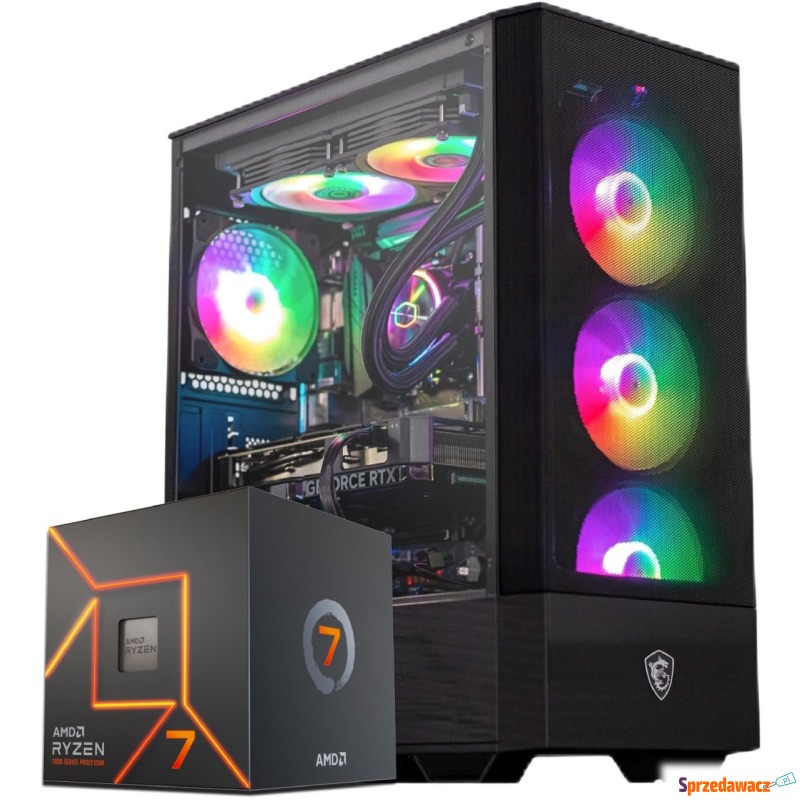 Komputer Komfig Komputer RYZEN 7 RTX 5070 1TB... - Komputery stacjonarne - Inowrocław