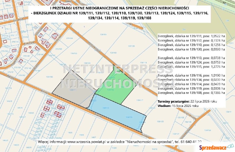 Sprzedaż działek położonych w Bierzglinku  - Działki na sprzedaż - Bierzglinek