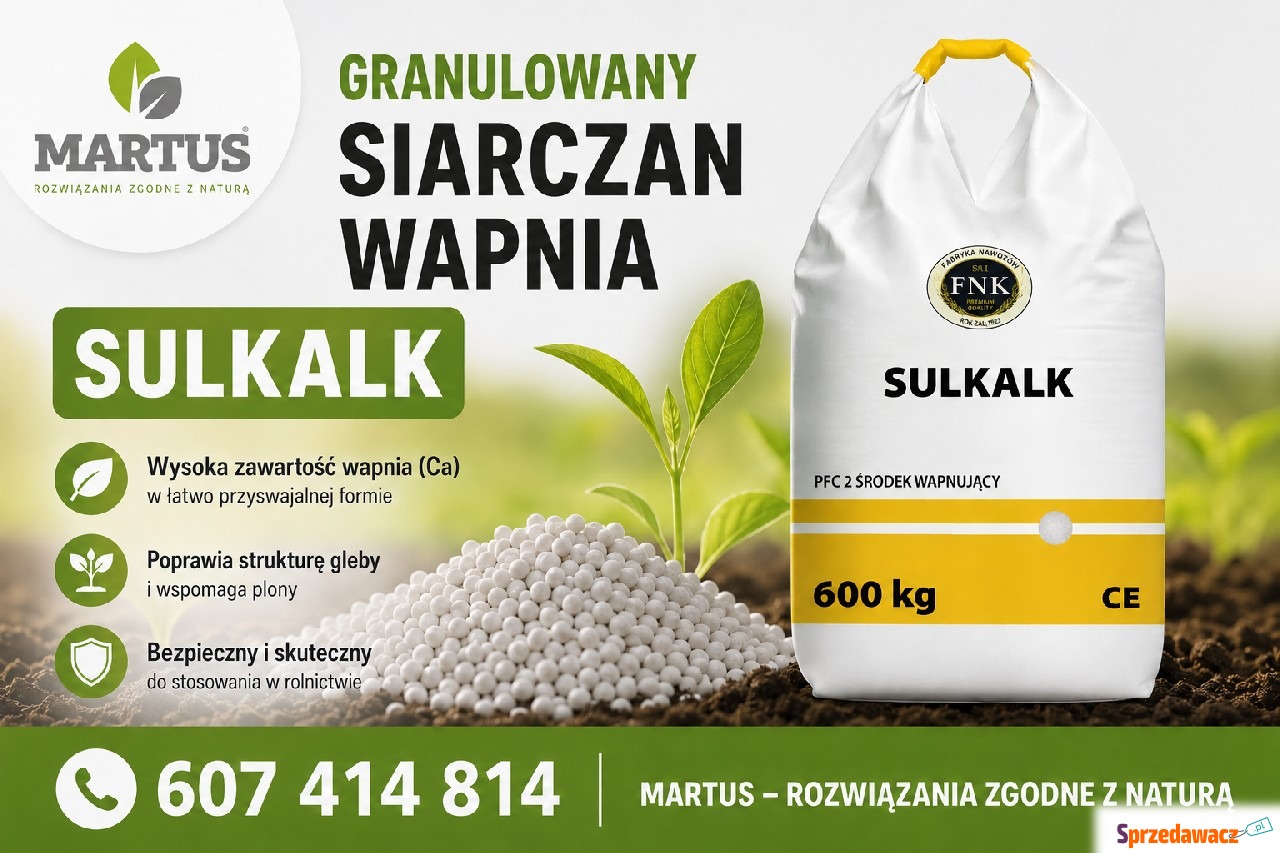 Sulkalk - granulowany siarczan...