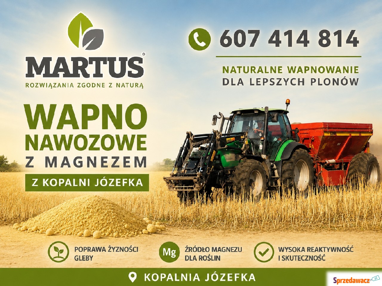 Wapno nawozowe z magnezem z Kopalni...