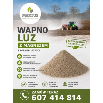 Wapno węglanowe z magnezem z Kopalni Jaźwica