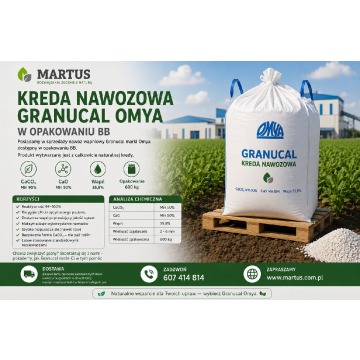 Kreda nawozowa Granucal Omya w opakowaniu BB
