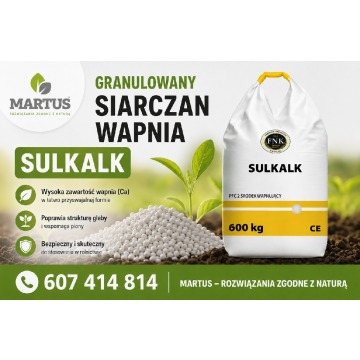 Sulkalk - granulowany siarczan wapnia