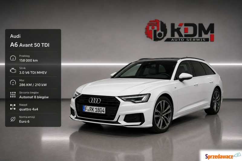 Audi A6 2018,  3.0 diesel, automat - Na sprzedaż za 129 000 zł - Szczecin