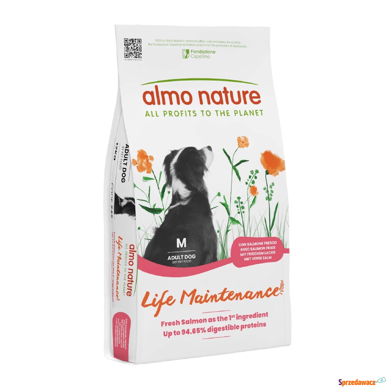 Almo Nature Adult Medium, łosoś...