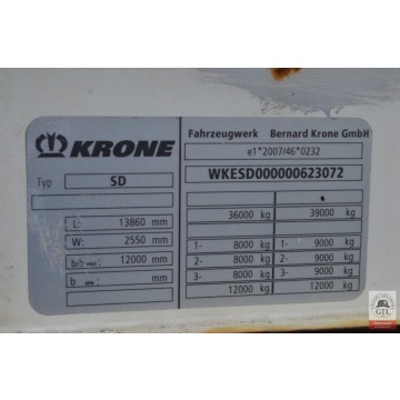 KRONE SD [14697] - Naczepy ciężarowe - Gdańsk - zdjęcie 4