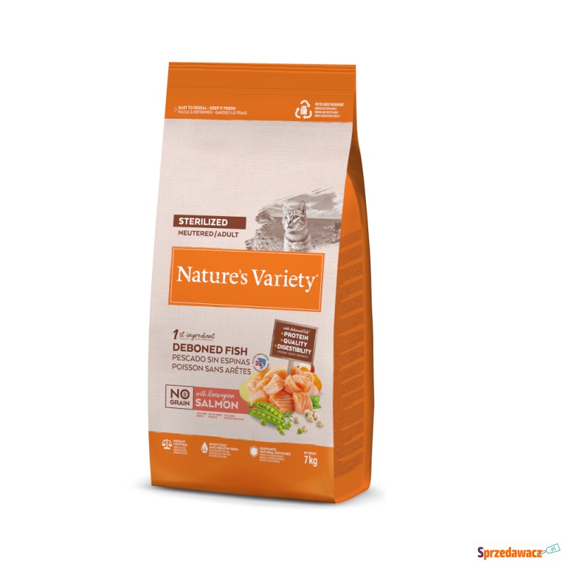 Nature's Variety No Grain Sterilised, łosoś n... - Karmy dla kotów - Tychy