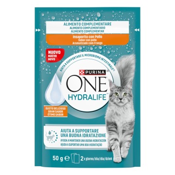 PURINA ONE Hydralife Cat Liquid, 12 x 50 g - o smaku kurczaka