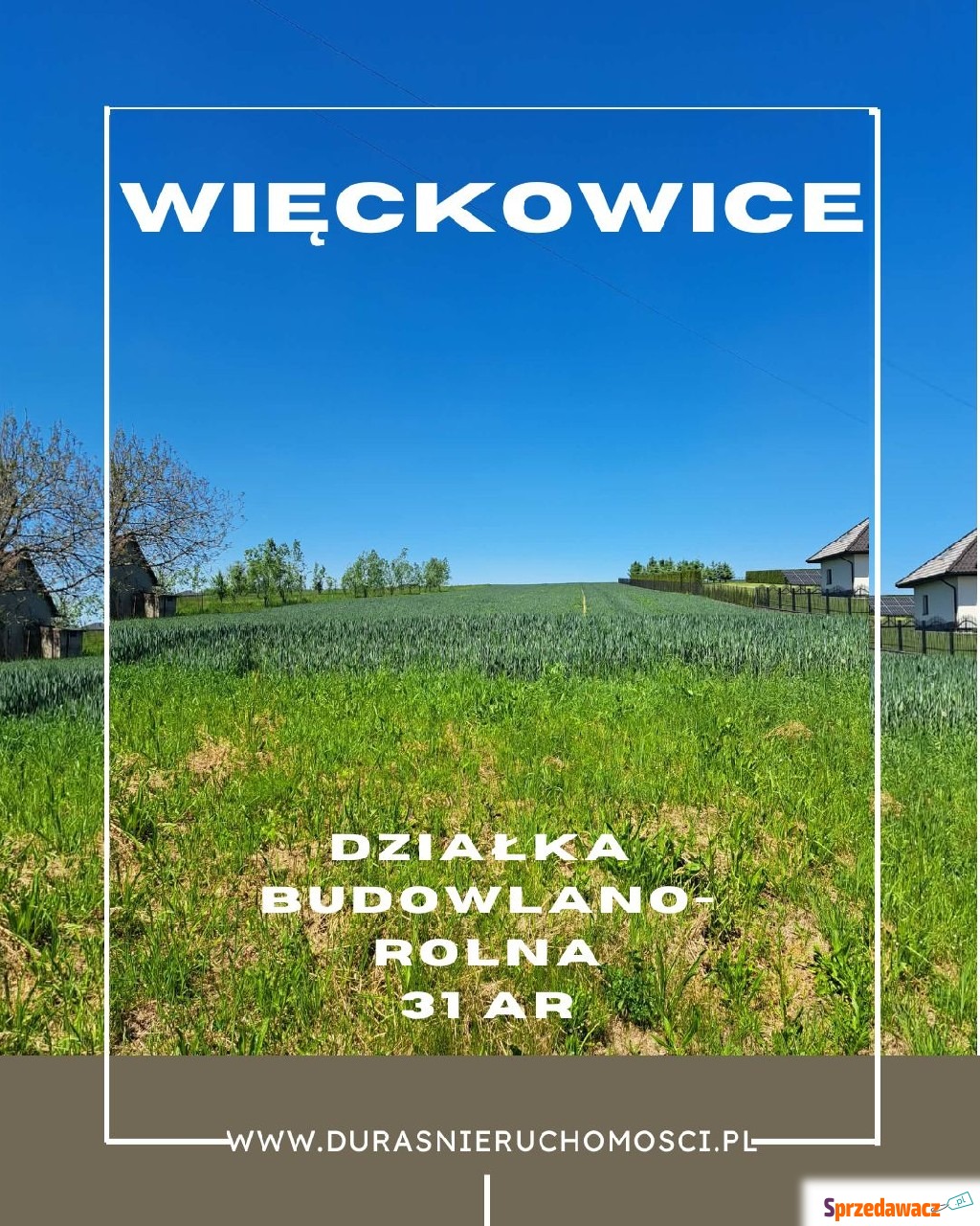 Więckowice działka 31 ar