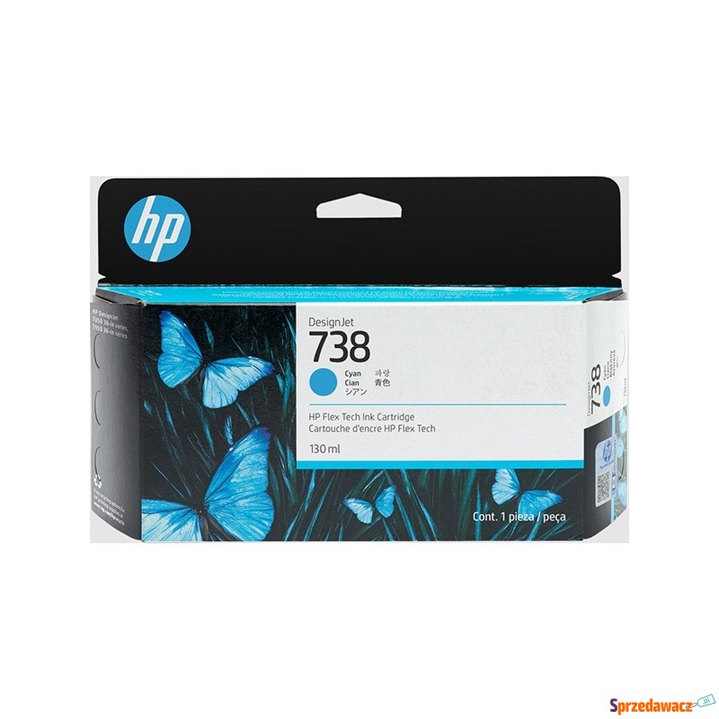 HP oryginalny ink / tusz 498N5A, HP 738, cyan,... - Tusze, tonery - Dzierżoniów