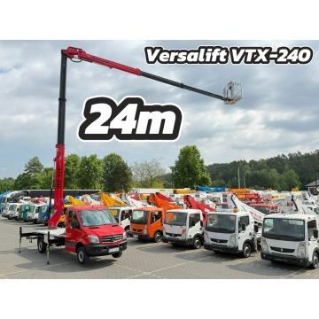Mercedes Sprinter Zwyżka Podnośnik Koszowy VERSALIFT VTX-240 UDT - Wysokość Podnoszenia 24m (Multite