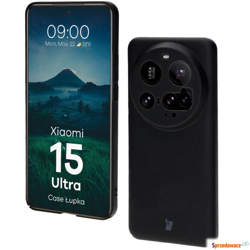 Etui Bizon Case Łupka do Xiaomi 15 Ultra, czarne - Etui na smartfony - Bydgoszcz