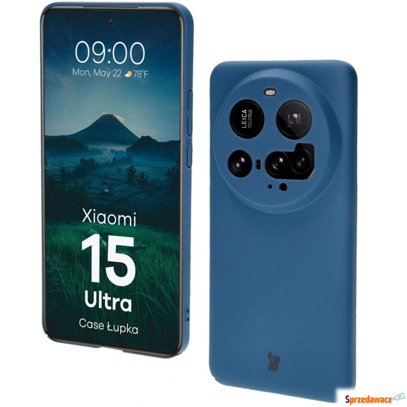 Etui Bizon Case Łupka do Xiaomi 15 Ultra, niebieskie - Etui na smartfony - Opole