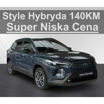 Toyota Corolla Cross - 140KM Hybryda Style Kamera Akt. Tempomat Super Niska Cena1611 zł