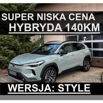 Toyota Corolla Cross - 140KM Hybryda Style Kamera Niska Cena Dostępny Niska Cena 1611 zł