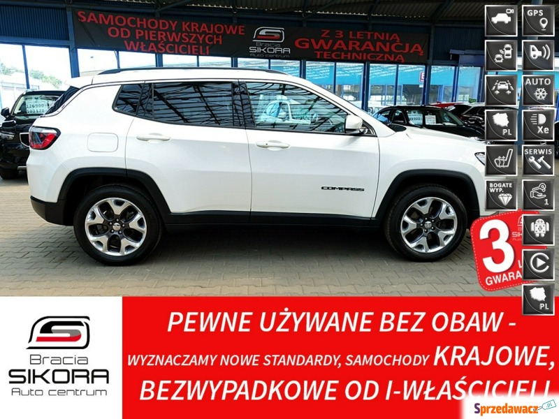 Jeep Compass  SUV 2020,  1.4 benzyna - Na sprzedaż za 73 900 zł - Mysłowice