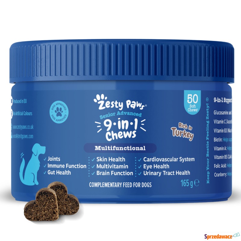 Zesty Paws Senior Advanced 9-in-1 Chews, z in... - Akcesoria dla psów - Wrocław