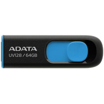 ADATA UV128 64GB USB 3.2 Gen1 czarno-niebieski