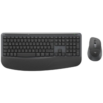 Klawiatura Zestaw klawiatura i mysz Logitech Signature Comfort Plus MK880 bezprzewodowy grafitowy