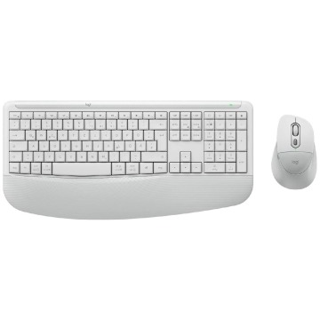 Klawiatura Zestaw klawiatura i mysz Logitech Signature Comfort Plus MK880 bezprzewodowy biały