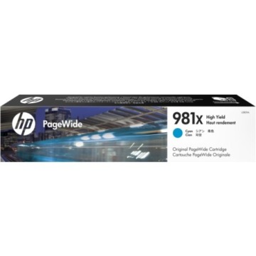 Oryginalny tusz HP 981X PageWide niebieski XL L0R09A