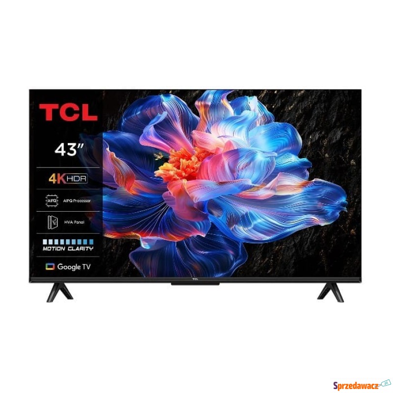 TCL 43P6K 43'' LED 4K UHD GoogleTV 60Hz - Telewizory - Sosnowiec