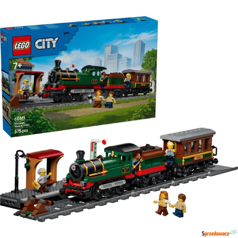 Klocki konstrukcyjne LEGO City Trains 60511 Retro... - Klocki - Świnoujście