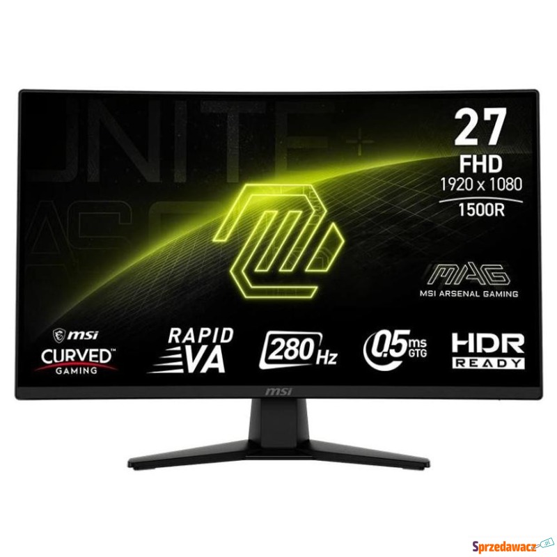 MSI MAG 274CXF - 280Hz | Full HD | 27'' | Rapid... - Monitory LCD i LED - Kielce